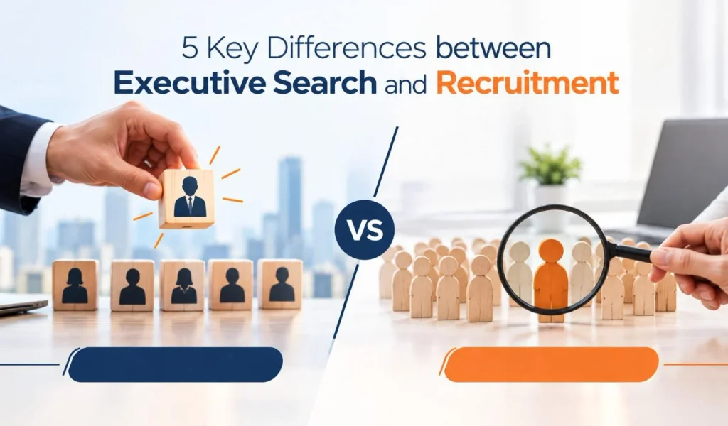 5 key differences between executive search and recruitment