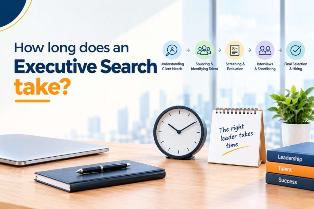 how long does an executive search take